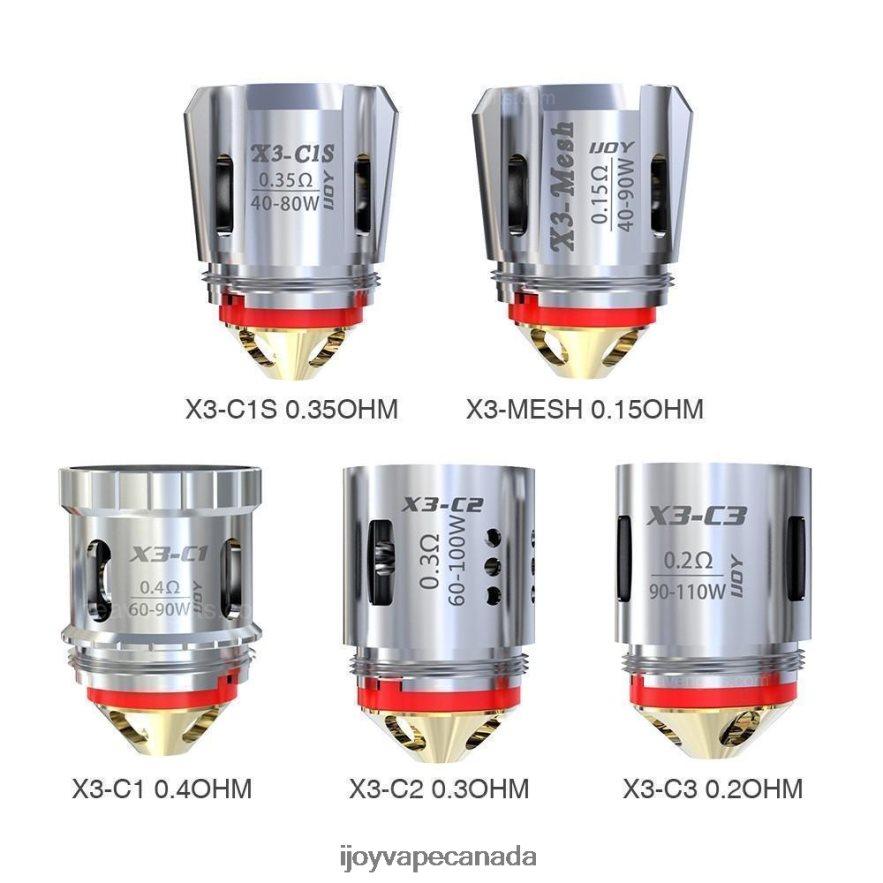 iJOY Vape Price - iJOY Captain X3 Replacement Coils (Pack Of 3) 6ZV28X109