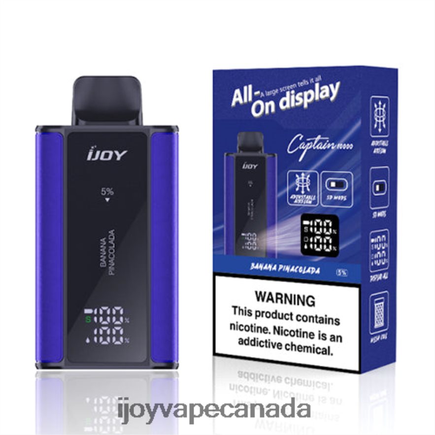 iJOY Vape Canada - iJOY Bar Captain Disposable 6ZV28X81 Banana Pinacolada