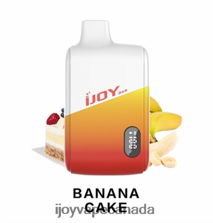 iJOY Vape Order Online - iJOY Bar IC8000 Disposable 6ZV28X176 Banana Cake