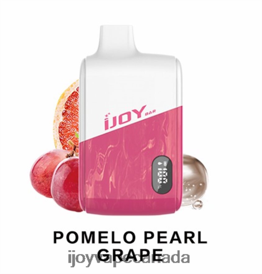 iJOY Vape Order Online - iJOY Bar IC8000 Disposable 6ZV28X192 Pomelo Pearl Grape