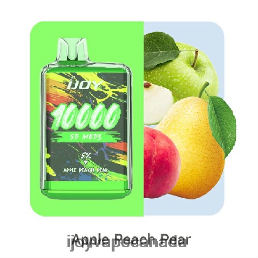 iJOY Vape Order Online - iJOY Bar SD10000 Disposable 6ZV28X160 Apple Peach Pear
