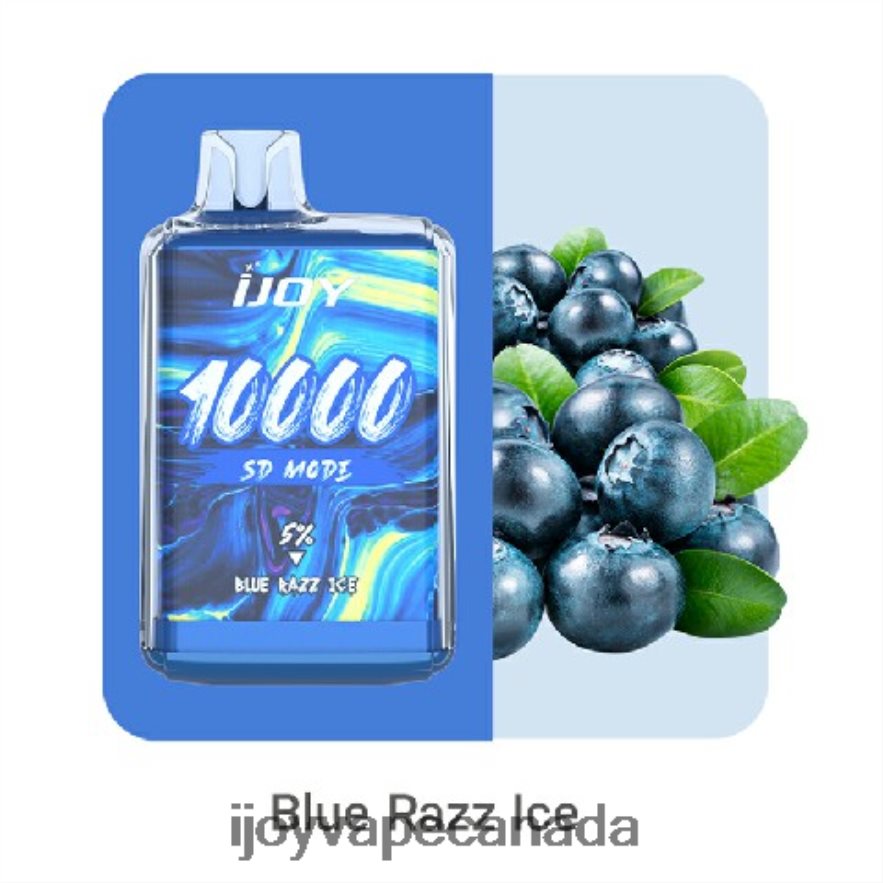 iJOY Vape Ottawa - iJOY Bar SD10000 Disposable 6ZV28X162 Blue Razz Ice