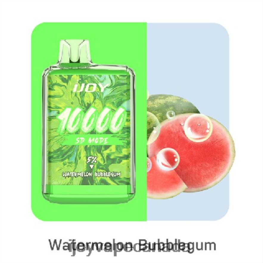 iJOY Vape Review - iJOY Bar SD10000 Disposable 6ZV28X174 Watermelon Bubblegum