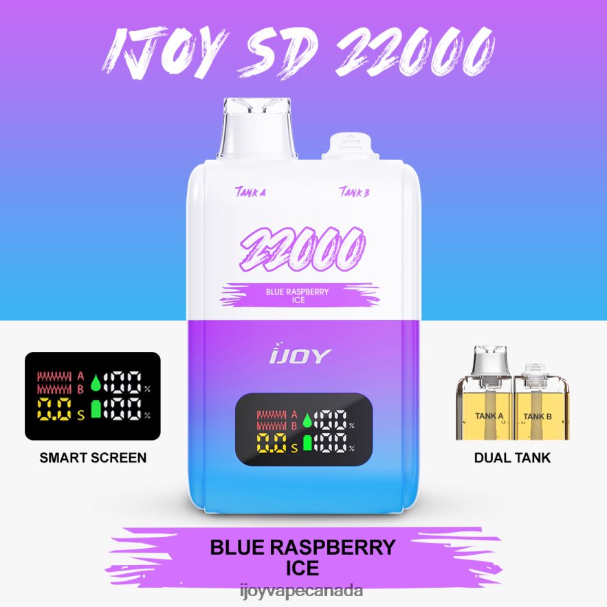 iJOY Vape Price - iJOY SD 22000 Disposable 6ZV28X149 Blue Raspberry Ice